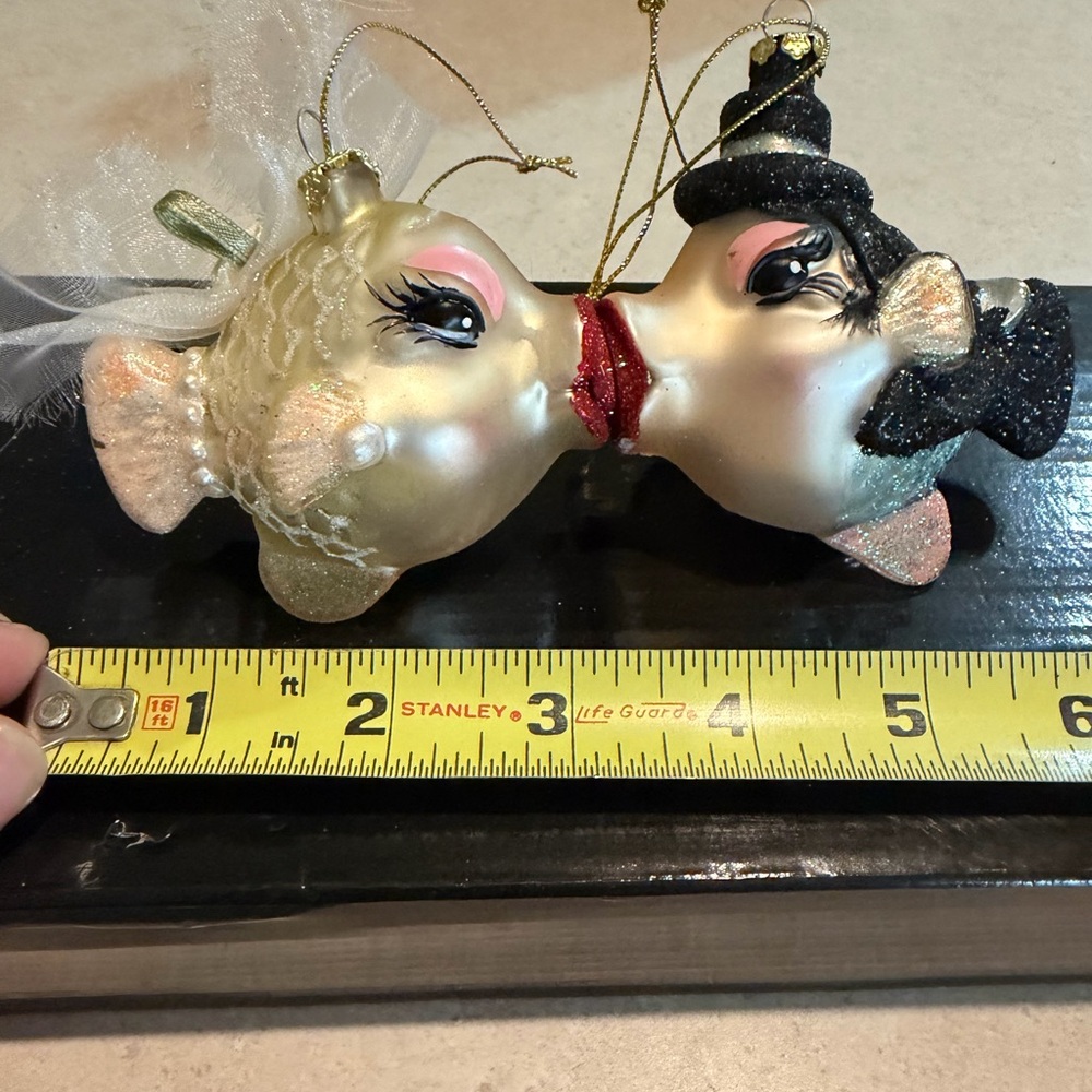 Katherine's Collection Glittery Fish Ornament with Gold and - Picture 14 of 15